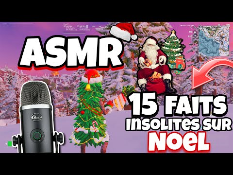 ASMR Français • JE CHUCHOTE 15 FAITS INSOLITES SUR NOEL 😴 (blue yéti x) 