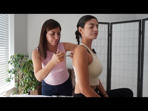 ASMR Detailed Full Body Assessment, Chiropractic, Back, Head to Toe Physical, TSA | Soft Spoken