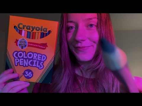 asmr soft spoken drawing a face (you are a blank canvas) 🎨