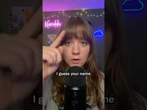 Guessing YOUR Name 🤯 #asmr