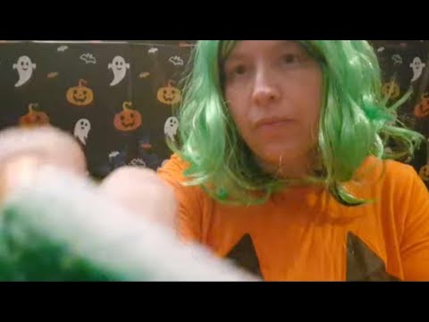 ASMR Face Painting... Getting Friends ready for Halloween Party.. LOFI