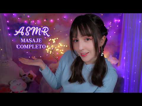 ⭐ASMR Masaje Completo en el Spa🫧🎐 [Sub] Limpieza Facial, Masaje de Cabeza, Rostro, Manos y Cuerpo