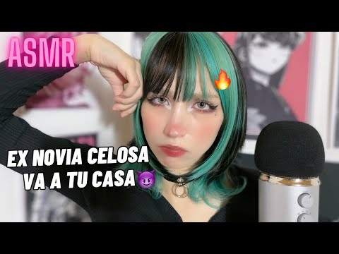 Ex novia celosa va a tu casa... 😏🔥¿Hueles a otra chica? ASMR Roleplay