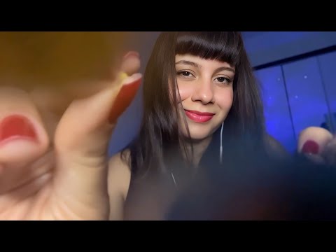 ASMR Toques na Tela 💤  Mouth Sounds, Soft Whispers & Visual Triggers for Sleep