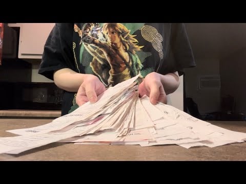 ASMR Receipt Tearing
