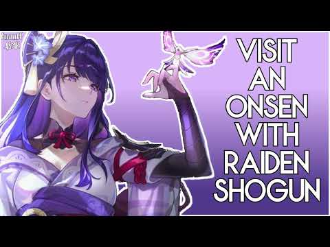 [F4A] Visit an Onsen with Raiden Shogun RP | Relaxing Genshin ASMR