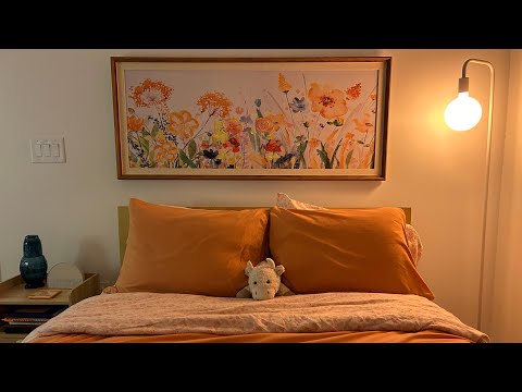 ASMR | room + bathroom tour 🧡🫐🧸🌷🌟