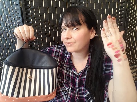 Asmr Whispering and Lipsticks! Show and Tell .. Swatches .. Relaxing Calming