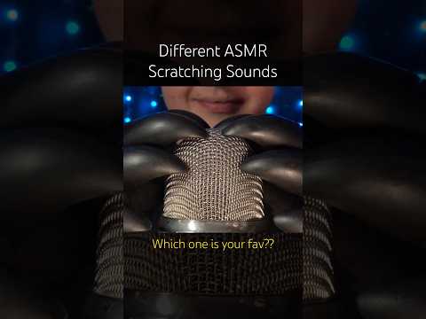 Different Scratching Sounds!! 🤍 #asmr