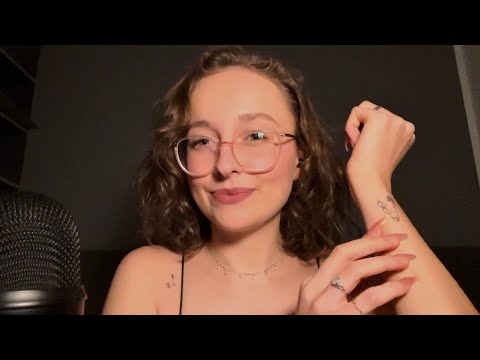 ASMR tattoo tour (whisper ramble, tattoo tracing)