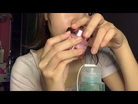 ASMR | Fake ice cubes with tapping tapping & mouth sounds