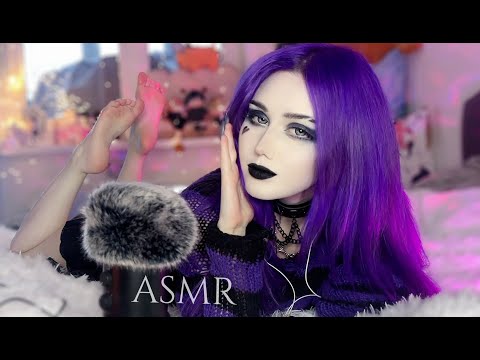 ⋆⋅ ♰ Goth Girl hugs & kisses you to sleep ♰ ⋅⋆ ASMR Girlfriend Roleplay