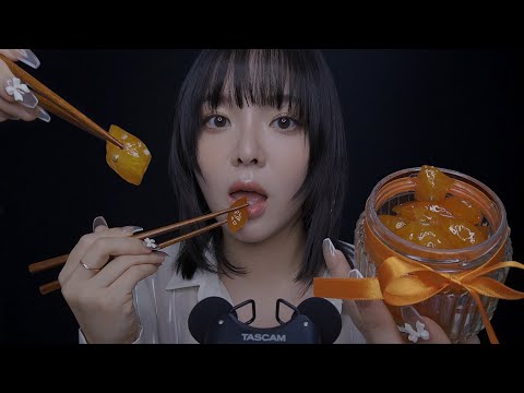 ASMR Candied Kumquats with Satisfying Biting Sounds 🙈