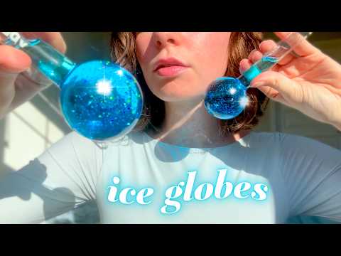 ASMR ice globes 🧊 | water sounds, glass tapping, unboxing