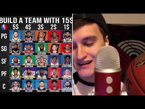 Building A NBA Team Using $15 🏀 ( ASMR )