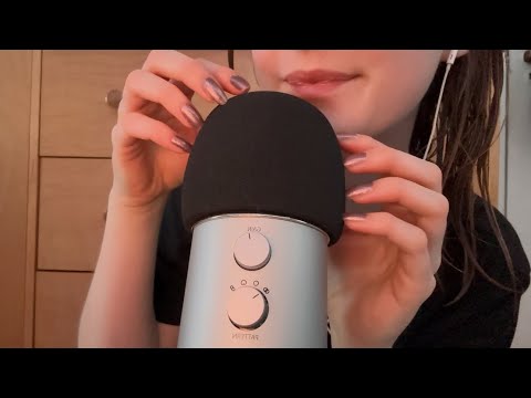 ASMR Foam Mic Scratching, Tapping, & Whispering 🦋