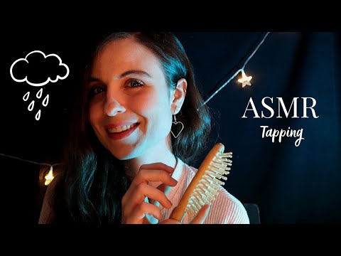 ASMR FRANCAIS 🌙 - 🌧 Tapping et chuchotements pour t'endormir (sur fond de pluie) 🌧