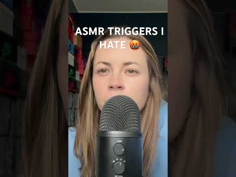 what’s the ASMR trigger you can’t stand? 🤔 #asmr #asmrtriggers #tingles #sleep #relax #asmrshorts