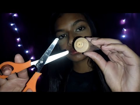 ASMR-FAZENDO SUA MAKE E CORTANDO SEU CABELO.