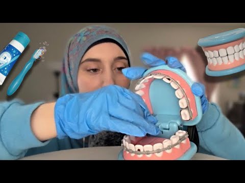 ASMR- Dentist: removing your braces and cleaning your teeth 🦷