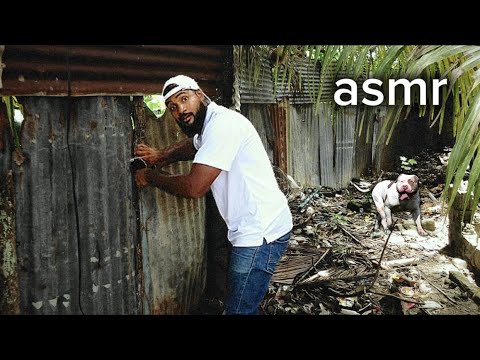 ASMR EN EL PATIO DE UNA DESCONOCIDA 😲