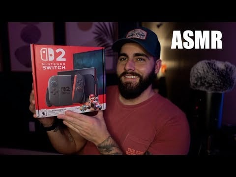 ASMR Unboxing Nintendo Switch 2 + Hyrule Warriors Gameplay