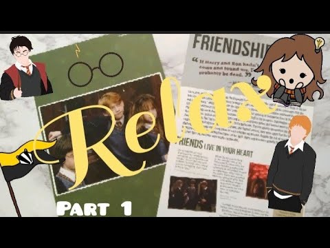 LOFI ASMR TRIGGERS:⚡HARRY POTTER⚡"FRIENDSHIP" STICKER PUZZLE  ~Part 1~ (Ramble Whispering) #53