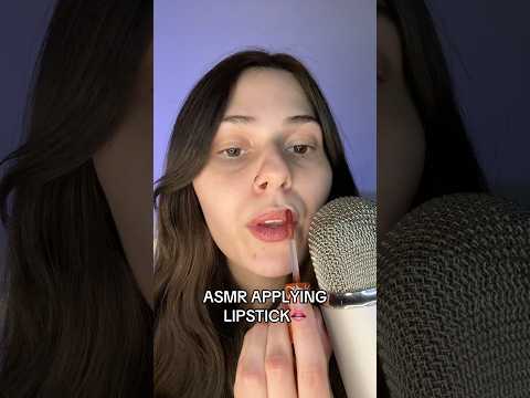 ASMR Applying Lipstick! #fyp #asmr #mouthsounds #viral #calming #asmrvideo #shorts #sleep #makeup