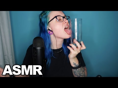 ASMR Glass Licking & Kissing 👅💋