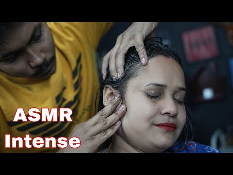 ASMR Intense Female Head Massage For Deep Sleep | Head Scratching And Forehead Tapping ASMR