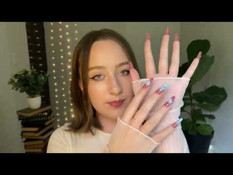 *one minute asmr* arm sleeve haul / collection (fabric sounds & inaudible whispers)