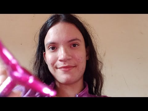 Asmr Caseiro Toques Na Tela Com Cabinho De Pincel #asmrcaseirinho #asmrcasero #asmrcaseiro #asmr 