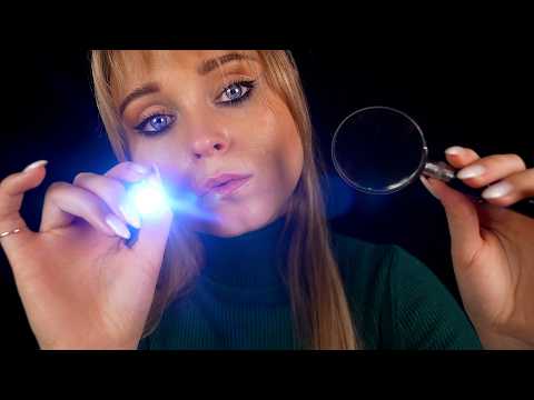 ASMR | Gloveless FACE EXAM (palpations, penlight, measuring...)