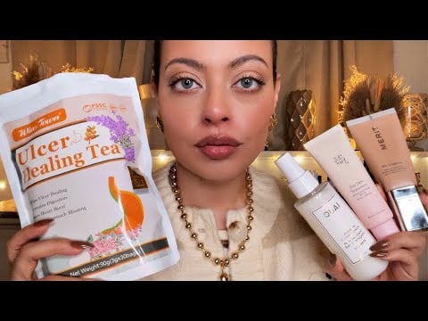 ASMR 🤍 Favorites - Beauty & Health (Tapping, Lid Sounds, Crispy Whispers) #asmr 
