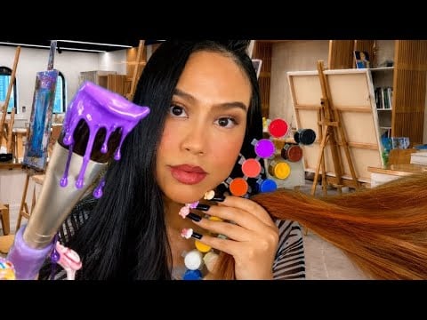 ASMR Can I Touch/ Paint Your Face & Play W/ Your Hair? (I’m OBSESSED W/ It!😍) Art Class Drawing RP