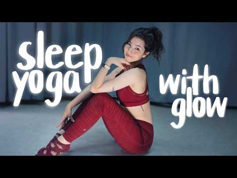 ASMR Sleep Yoga With Glow: To Make You Sleepy 🌙