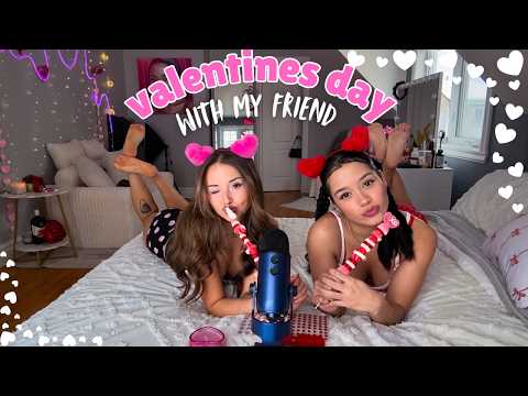 Valentines day triggers with Sia ASMR💘 (eating sounds, kisses, extreme tingles)