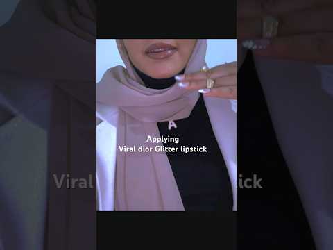 Applying viral dior glitter lipstick @Dior #asmrshorts #diorlipstick #viralshorts