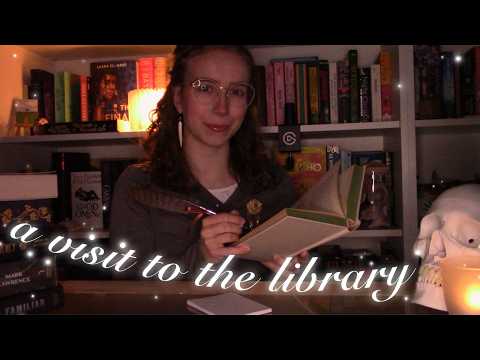 [ASMR] Welcome to the Magic Library 📔🔮 (whispered Role-Play) Book triggers, writing sounds, …