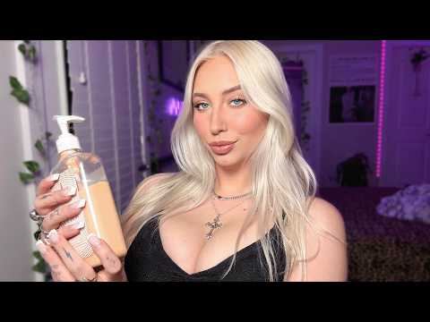 Your Girlfriend Puts Lotion On You Before Bed (ASMR Personal Attention)