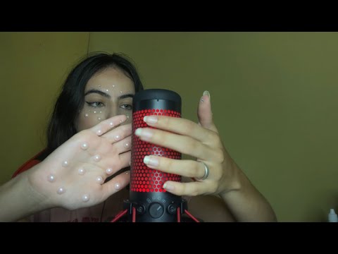 ASMR COM STRASS- SONS DE BOCA, MAOS NA TELA E MAOS NO MIC