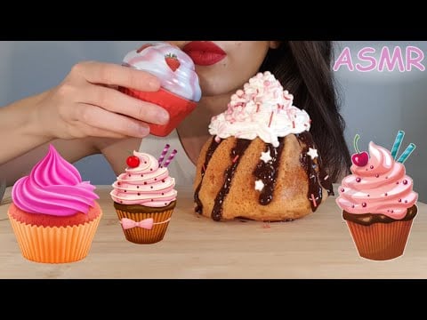 ASMR | Eating Cupcakes | CRUNCHY SOUNDS | No Talking | Lady M. ASMR