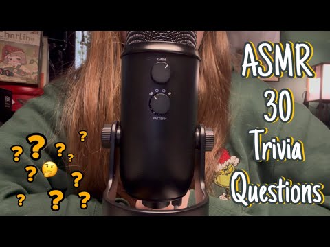 ASMR || Asking You 30 General Knowledge Questions