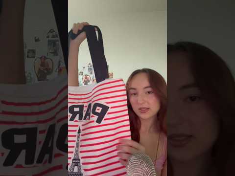 asmr scratching & tracing on my tote bag