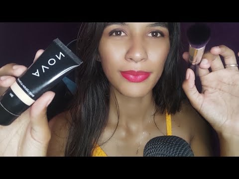 ASMR TE MAQUIANDO SUAVEMENTE PARA SEU CASAMENTO 👰🏻‍♀️