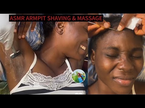 ASMR COME LET ME SHAVE YOUR ARMPITS VERY TINGLING, AGGRESSIVE SCALP SCRATCHING, FOOT TO BODY MASSAGE
