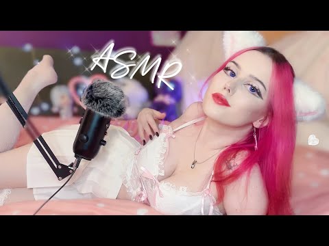 ASMR Scratching Fabric 💓 skirt, top, stockings