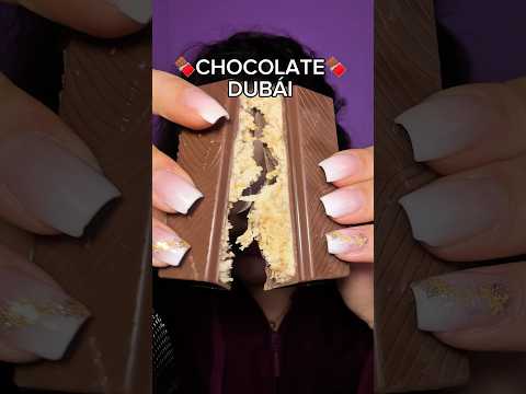 Probando 🍫CHOCOLATE 🍫 DUBÁI de AVELLANA #asmr #dubai#dubaichocolate #chocolatedubai