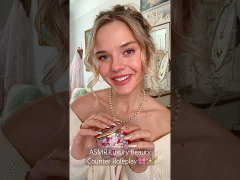 #asmr Luxury Beauty Counter Roleplay 🎀✨ #asmrvideo #asmrtriggers #makeup #luxury #relax #beauty
