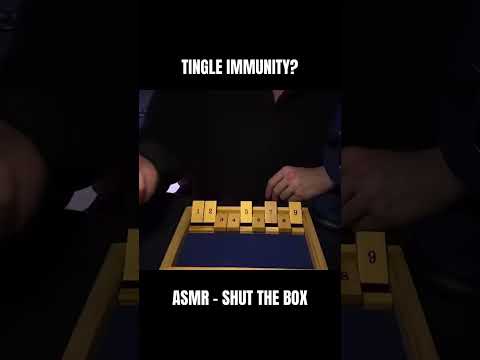 shut the box asmr 😴💤 | asmr soft, inaudible whispers, mouth sounds, tapping & wood sounds 🎲